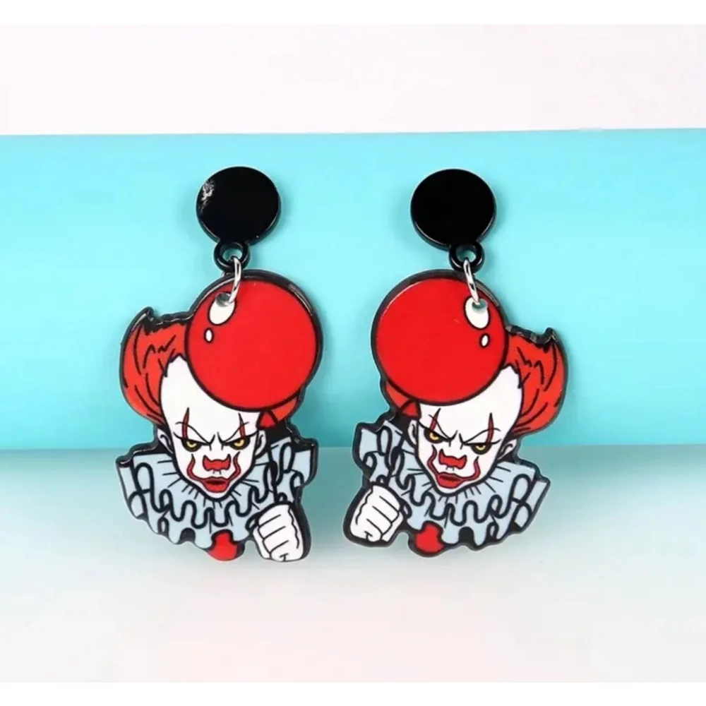 Pennywise Inspired Acrylic Dangle Earrings